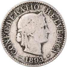 Münze, Schweiz, 5 Rappen, 1893