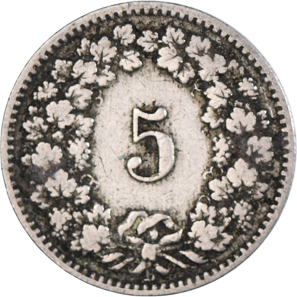 Münze, Schweiz, 5 Rappen, 1893