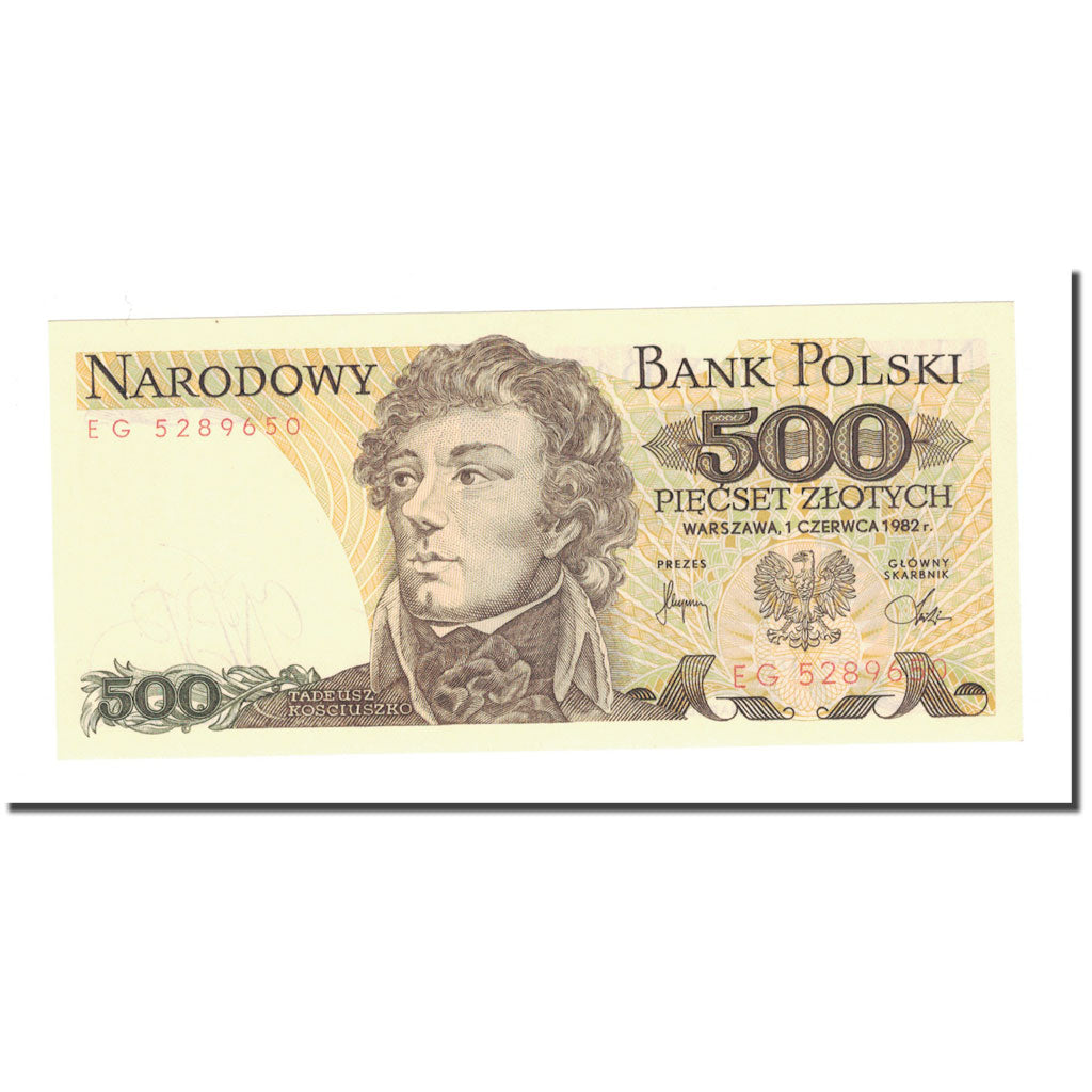 Billet, Pologne, 500 Zlotych, 1982, 1982-06-01, KM:145d, NEUF