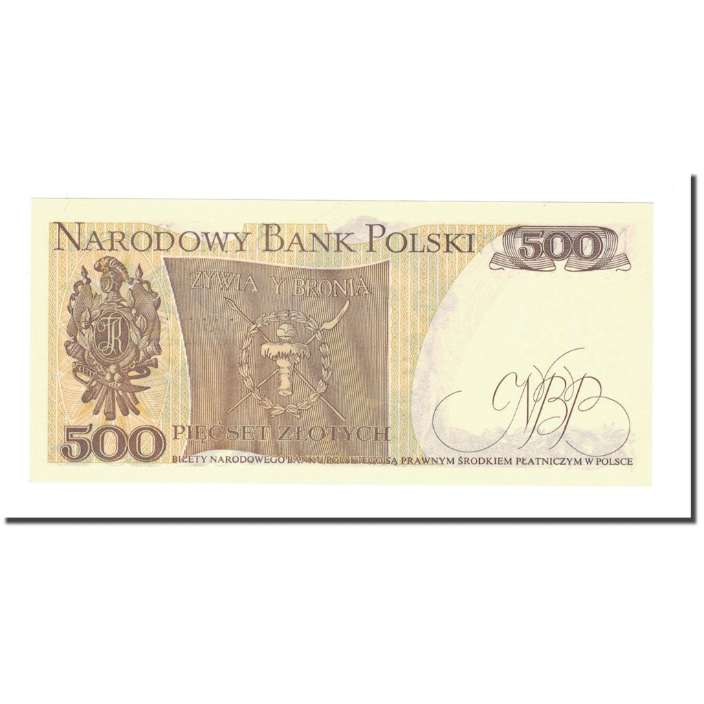 Billet, Pologne, 500 Zlotych, 1982, 1982-06-01, KM:145d, NEUF