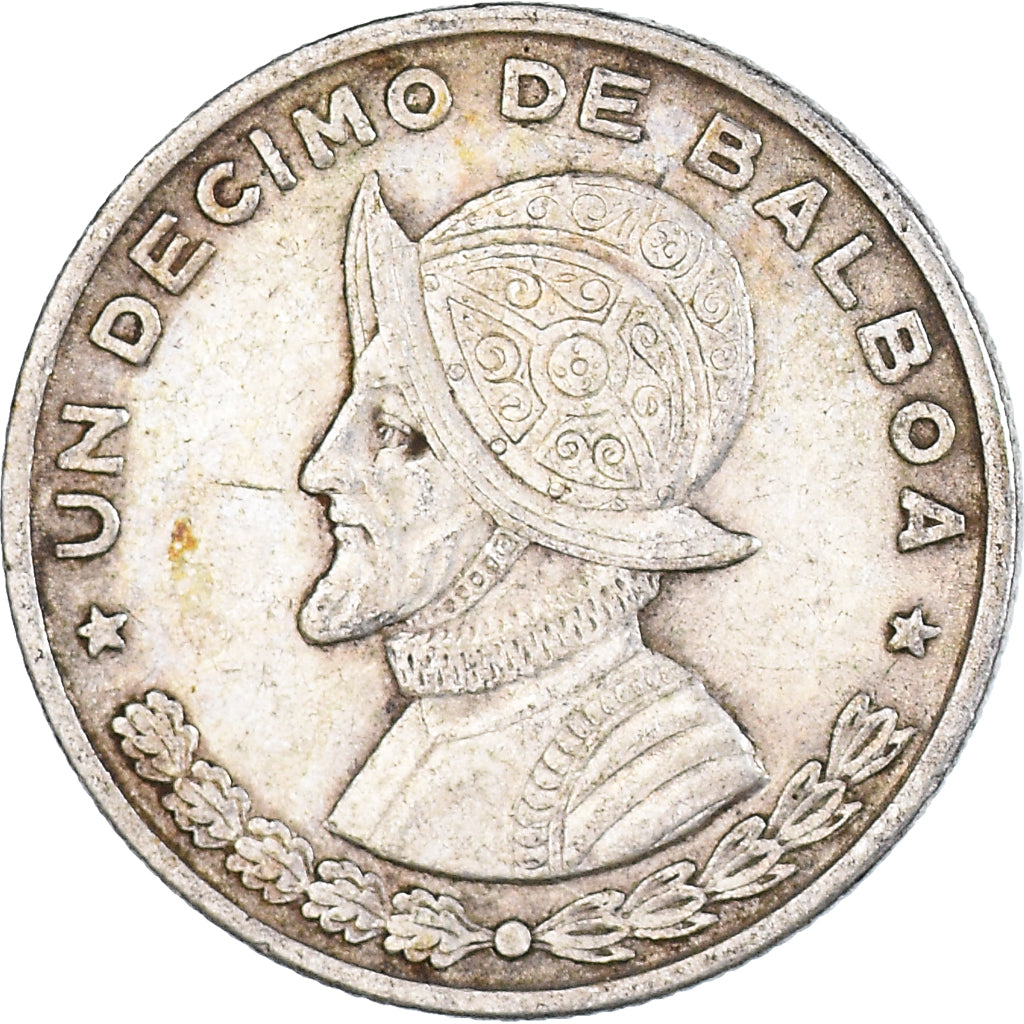 Moneta, Panama, 1/10 Balboa, 1961