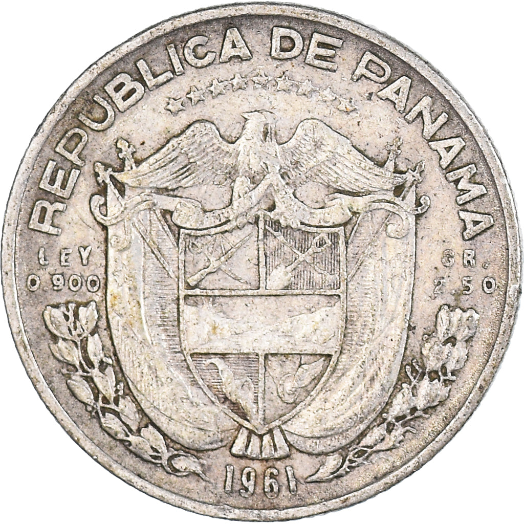 Moneta, Panama, 1/10 Balboa, 1961