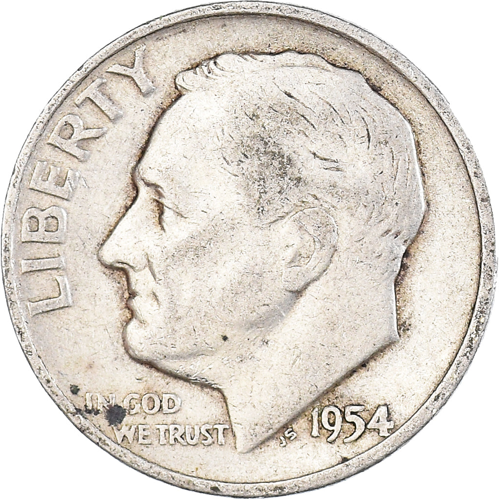 Moeda, Estados Unidos da América, Dime, 1954