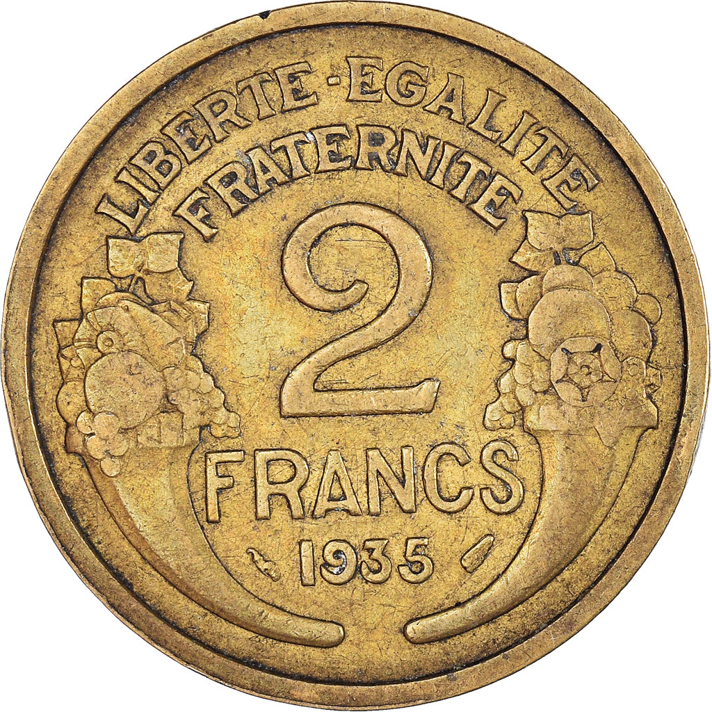 Moeda, França, 2 Francs, 1935