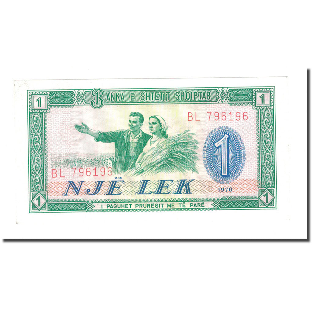 Billete, 1 Lek, 1976, Albania, KM:40a, UNC