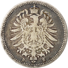GERMANY - EMPIRE, 20 Pfennig, 1876, Hannover, KM #5, VF(20-25), Silver, 1.07