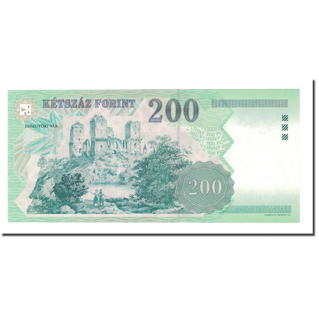 Banknote, Hungary, 200 Forint, 1998, KM:178a, UNC(63)