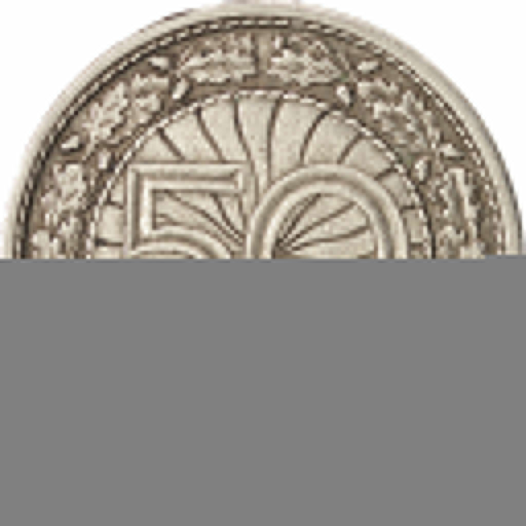 GERMANY, WEIMAR REPUBLIC, 50 Reichspfennig, 1928, Stuttgart, KM #49, EF(40-45),.