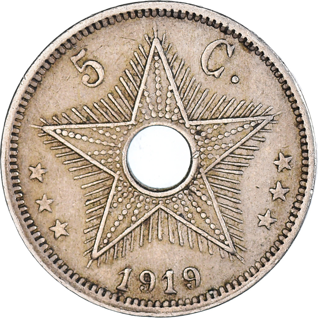 Münze, Belgisch-Kongo, 5 Centimes, 1919