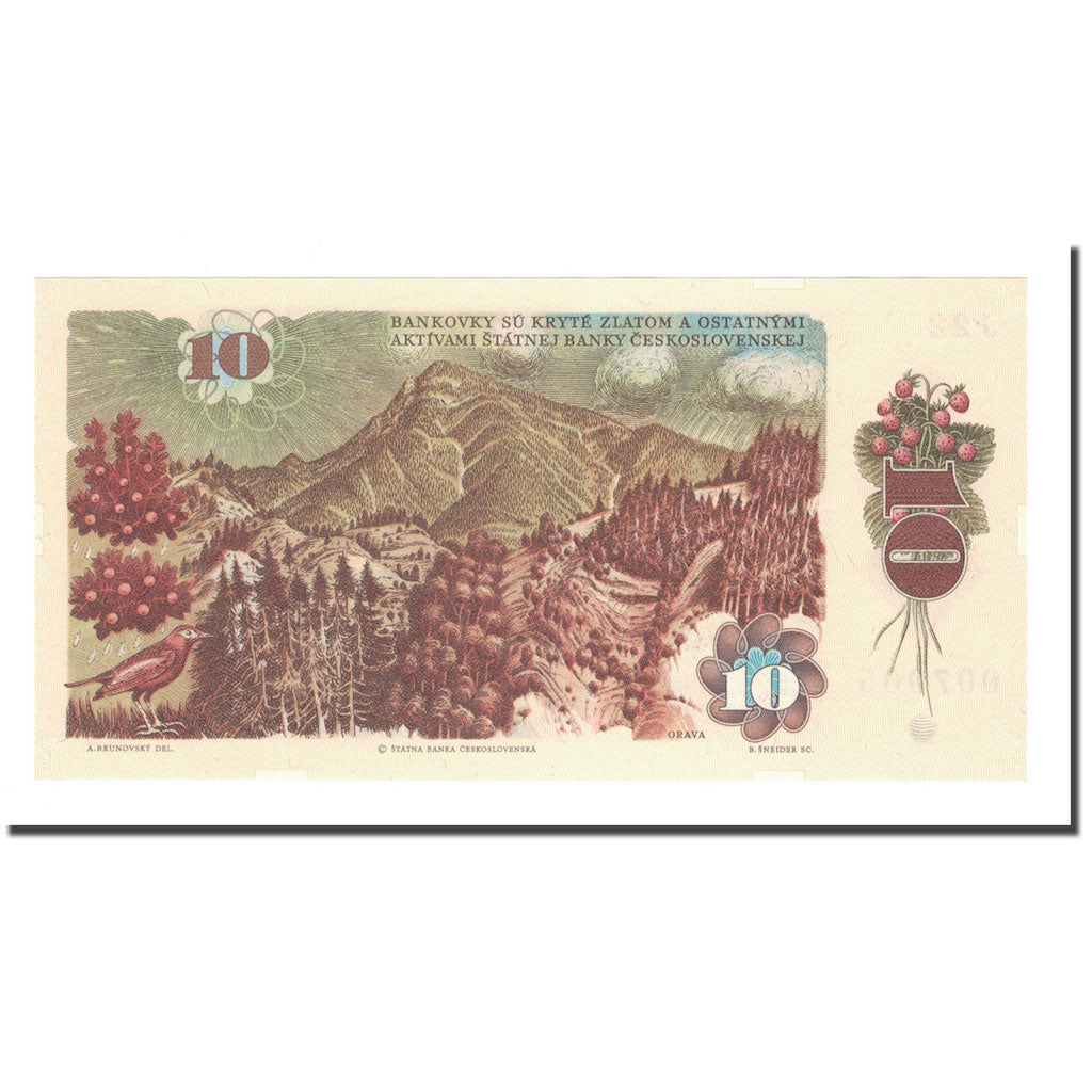 Banknote, Czechoslovakia, 10 Korun, 1986, KM:94, UNC(63)