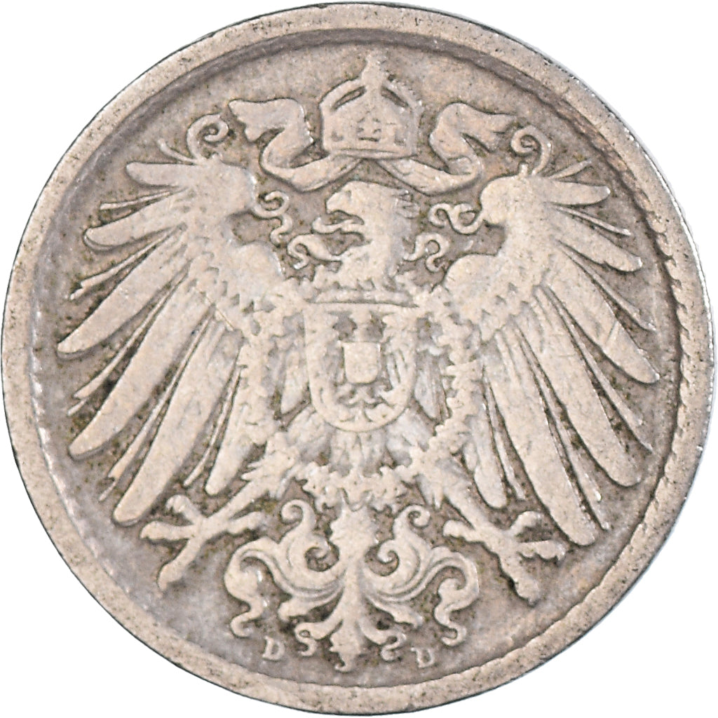 Monnaie, Allemagne, 5 Pfennig, 1894