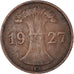Moneda, ALEMANIA - REPÚBLICA DE WEIMAR, Reichspfennig, 1927