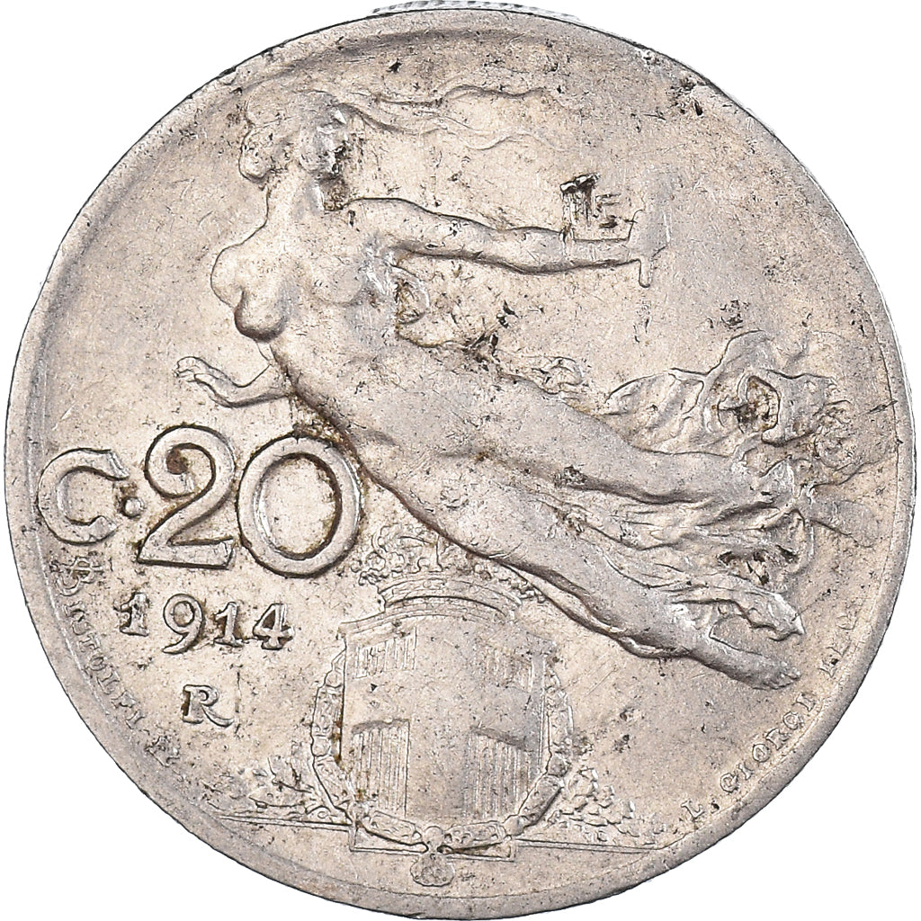Monnaie, Italie, 20 Centesimi, 1914