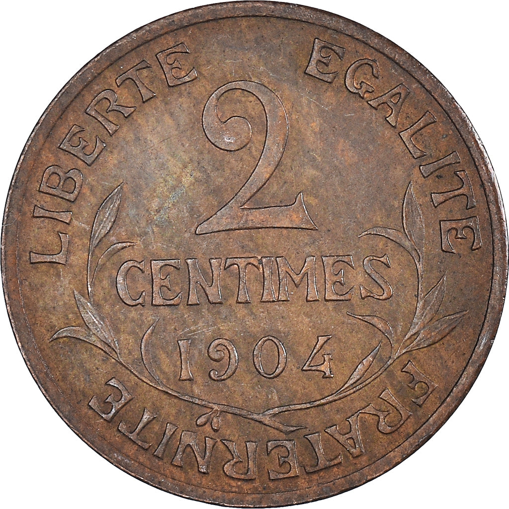 Moneta, Francia, 2 Centimes, 1904