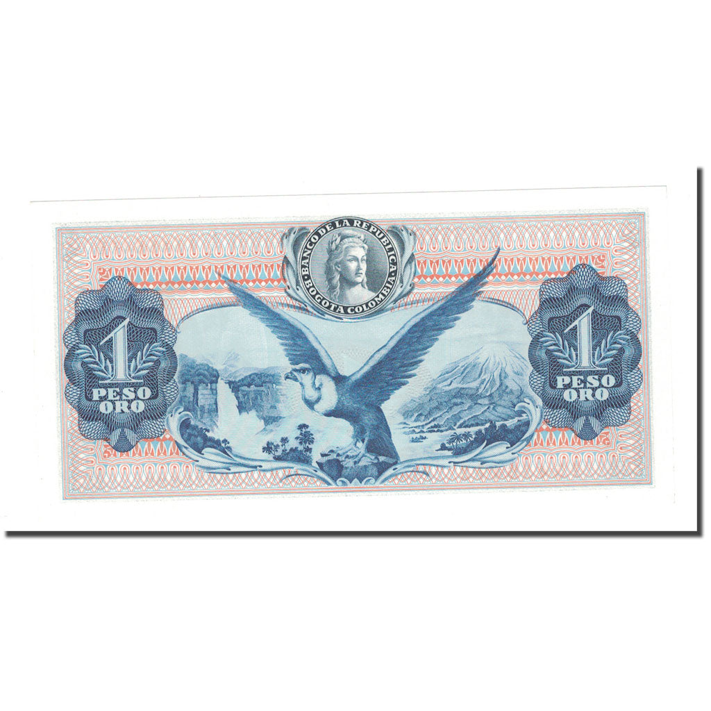 Banknote, Colombia, 1 Peso Oro, 1971, 1971-08-07, KM:404e, UNC(65-70)