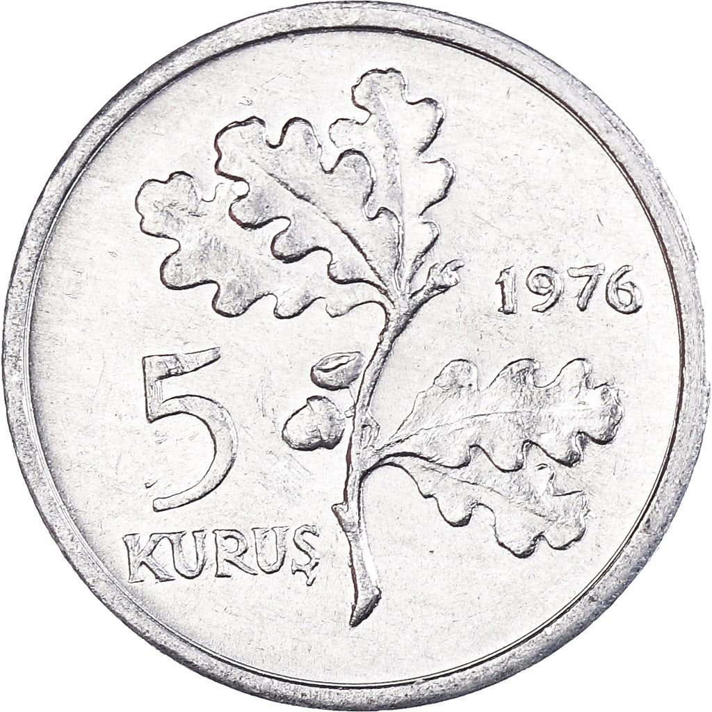 Moneta, Turchia, 5 Kurus, 1976