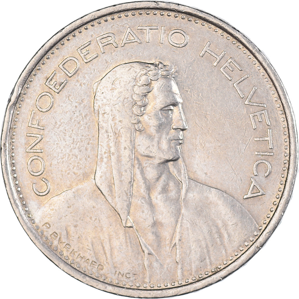 Munten, Zwitserland, 5 Francs, 1968