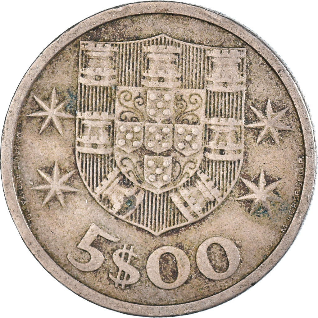 Coin, Portugal, 5 Escudos, 1965