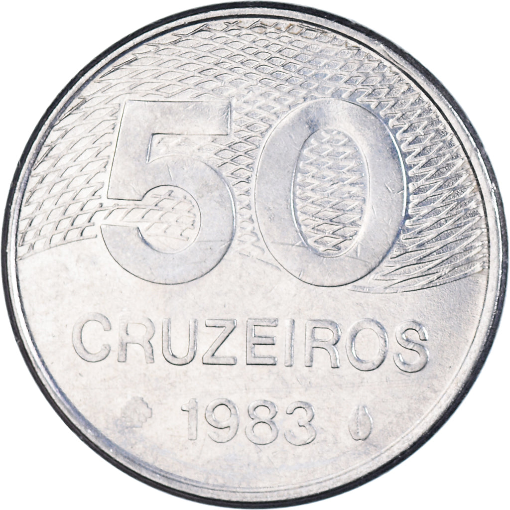 Moneta, Brasile, 50 Cruzeiros, 1983