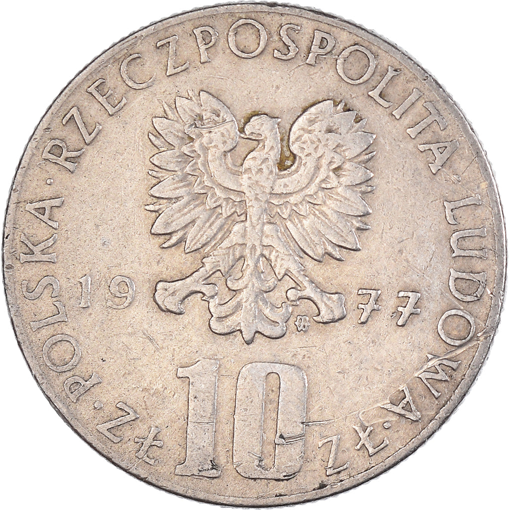 Moeda, Polónia, 10 Zlotych, 1977