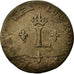 Coin, France, Louis XV, Double sol (2 sous) en billon, 2 Sols, 1761, Paris