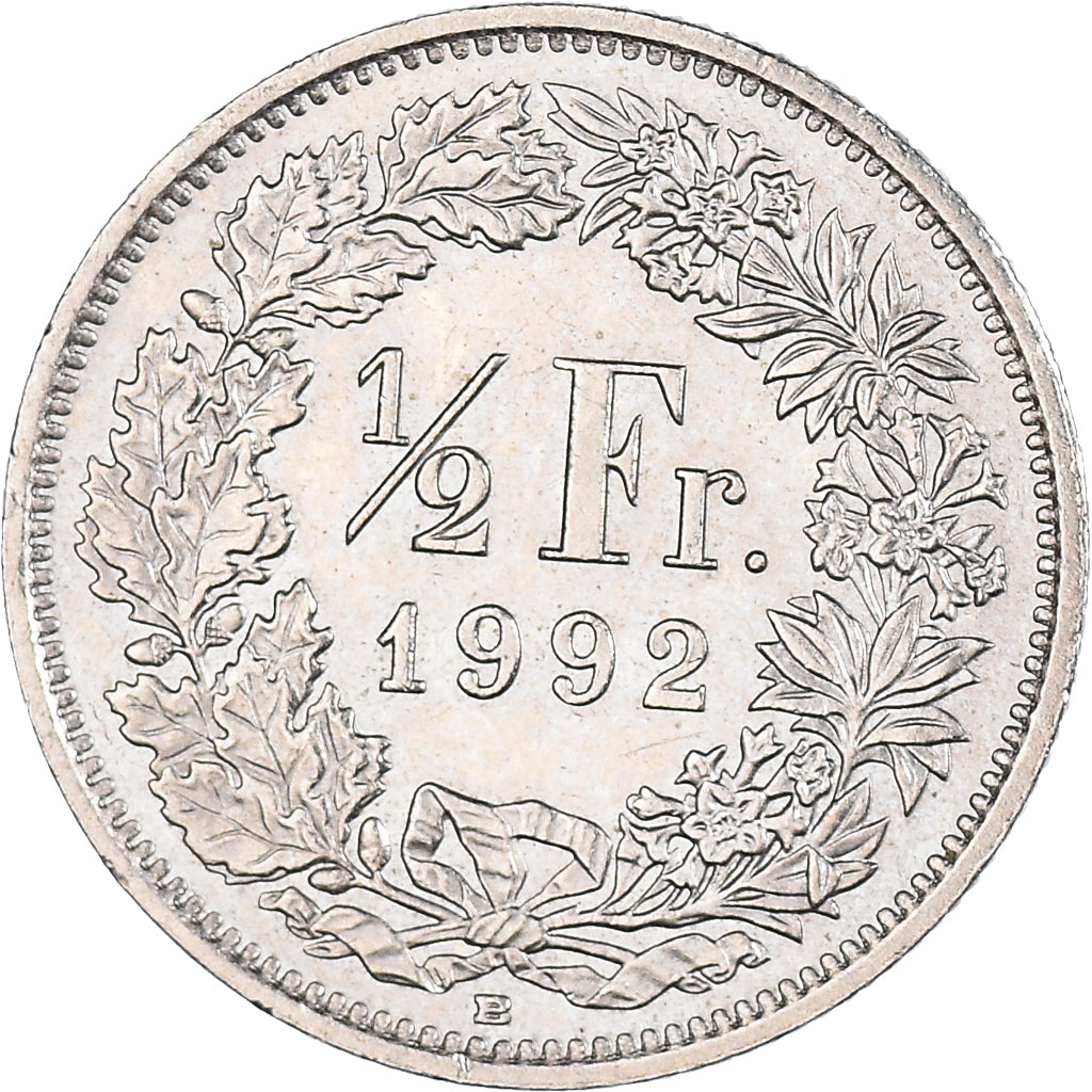 Moneta, Szwajcaria, 1/2 Franc, 1992