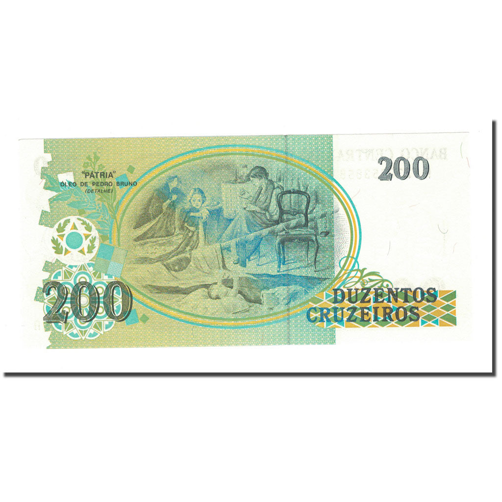 Banknote, Brazil, 200 Cruzados Novos, KM:221a, UNC(65-70)