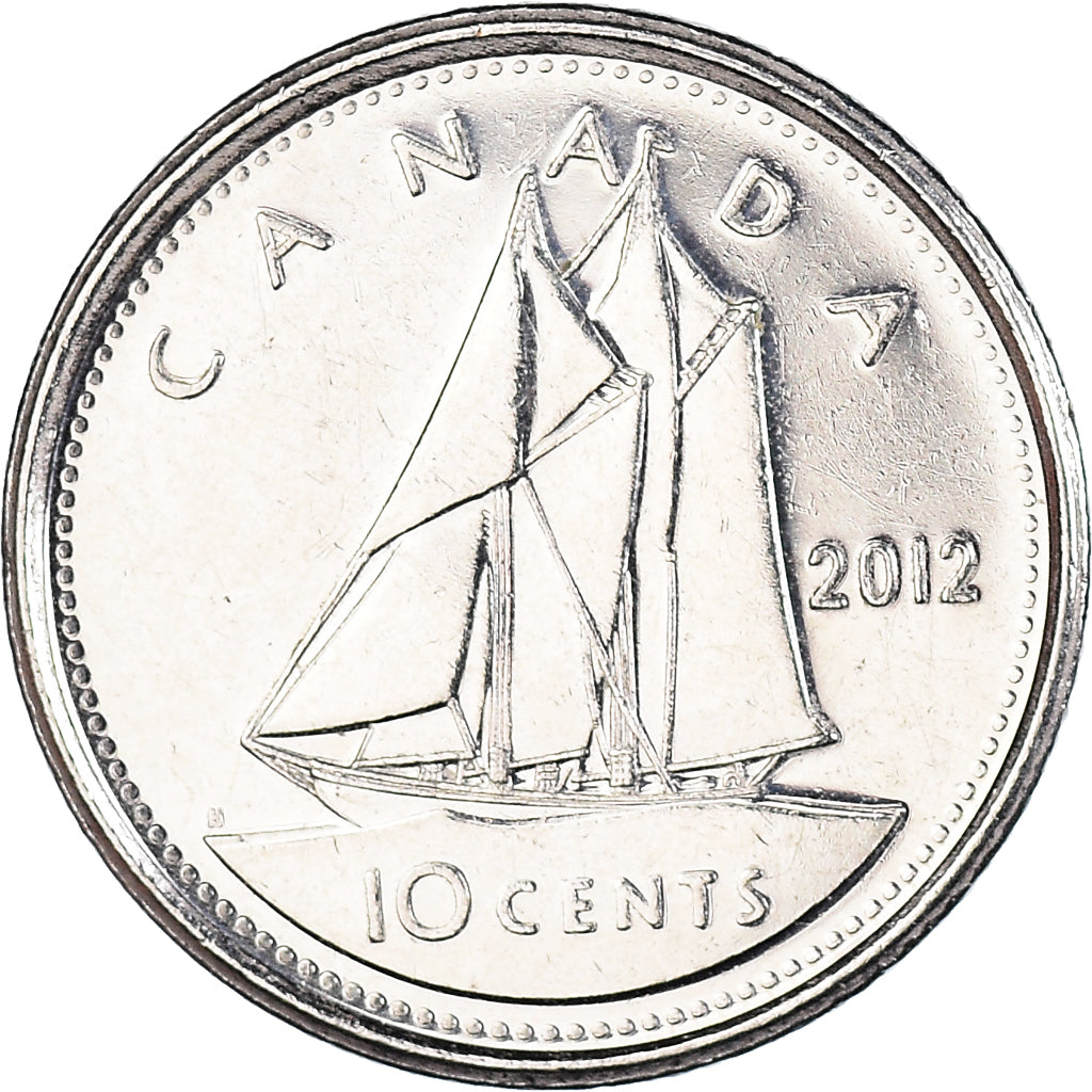 Coin, Canada, 10 Cents, 2012