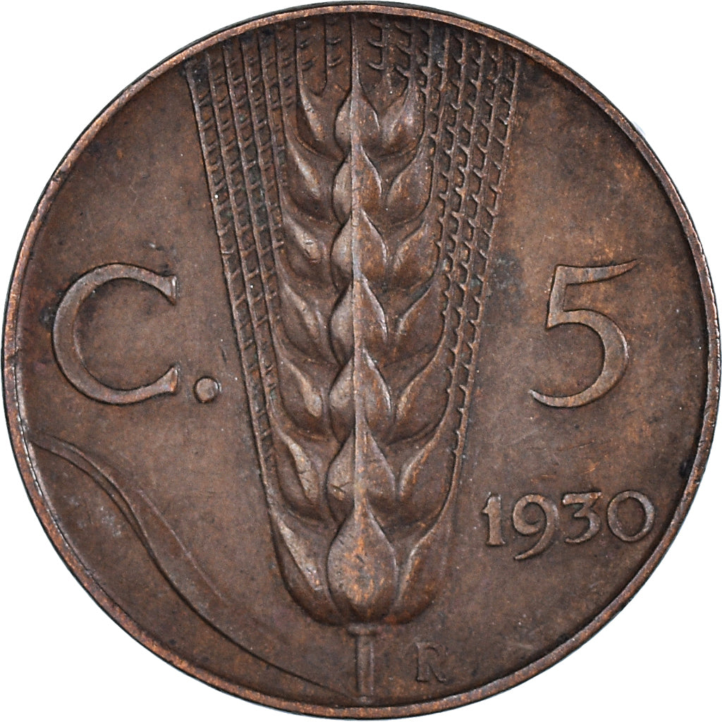 Moeda, Itália, 5 Centesimi, 1930