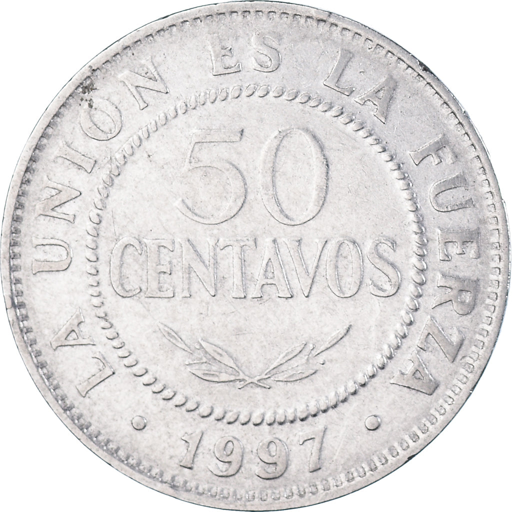 Monnaie, Bolivie, 50 Centavos, 1997