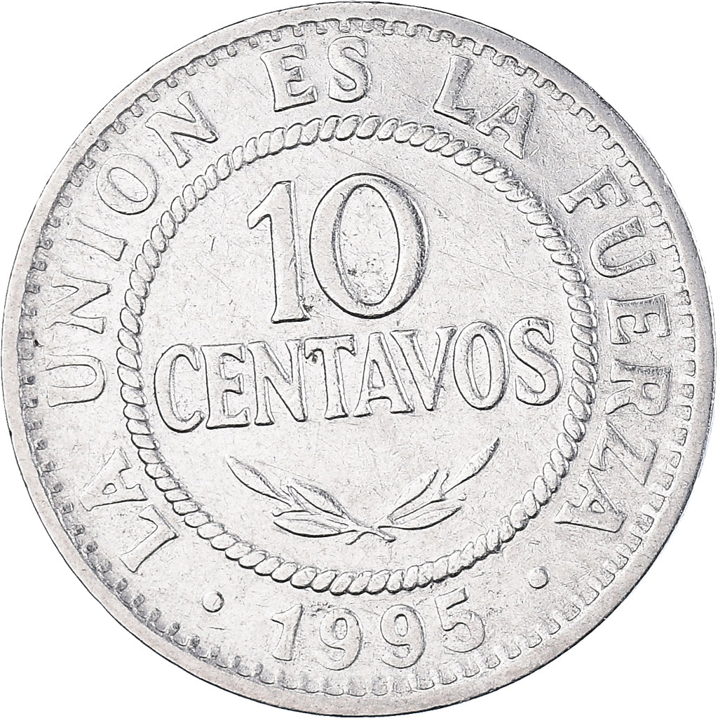 Monnaie, Bolivie, 10 Centavos, 1995