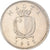 Coin, Malta, 25 Cents, 1995