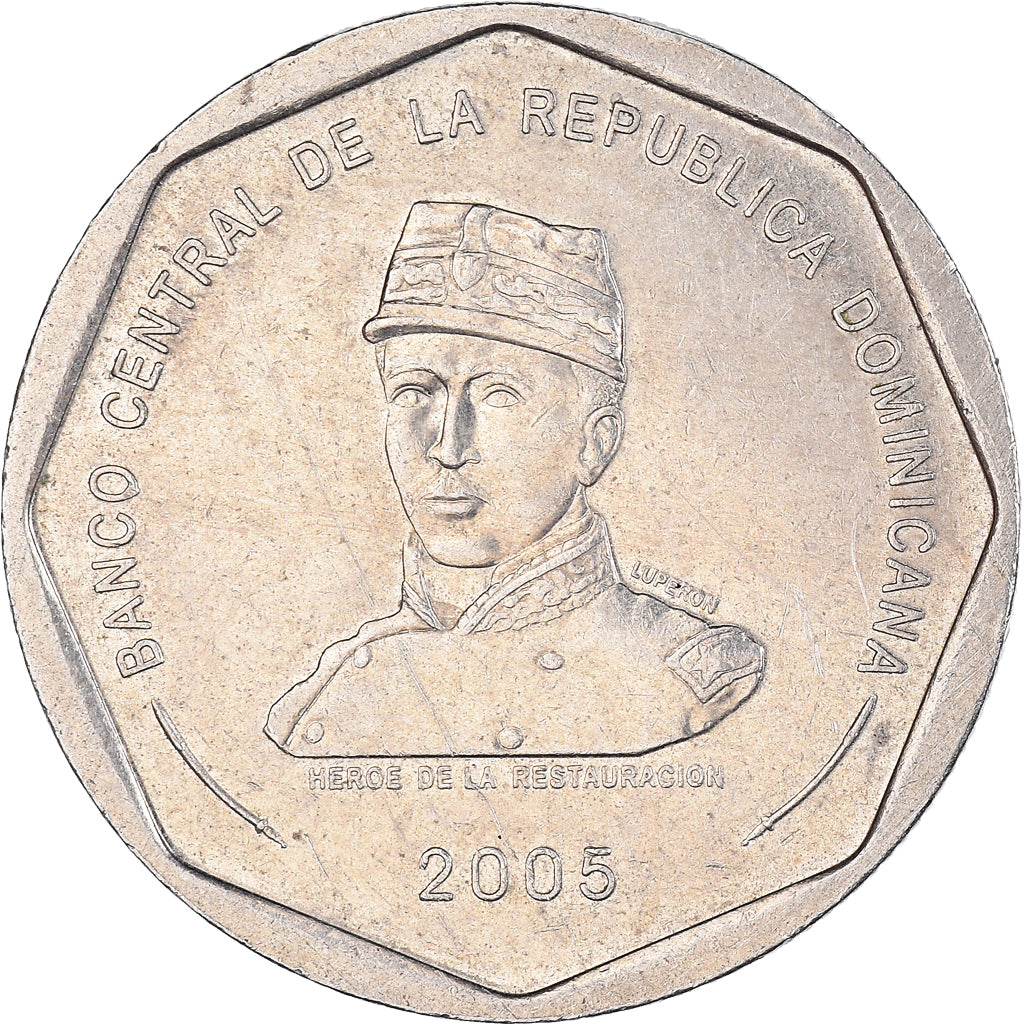 Monnaie, République Dominicaine, 25 Pesos, 2005