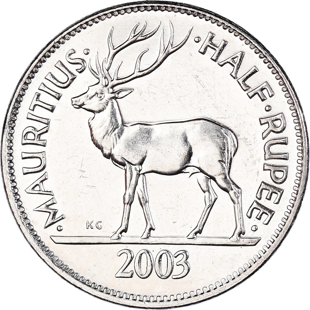 Munten, Mauritius, 1/2 Rupee, 2003