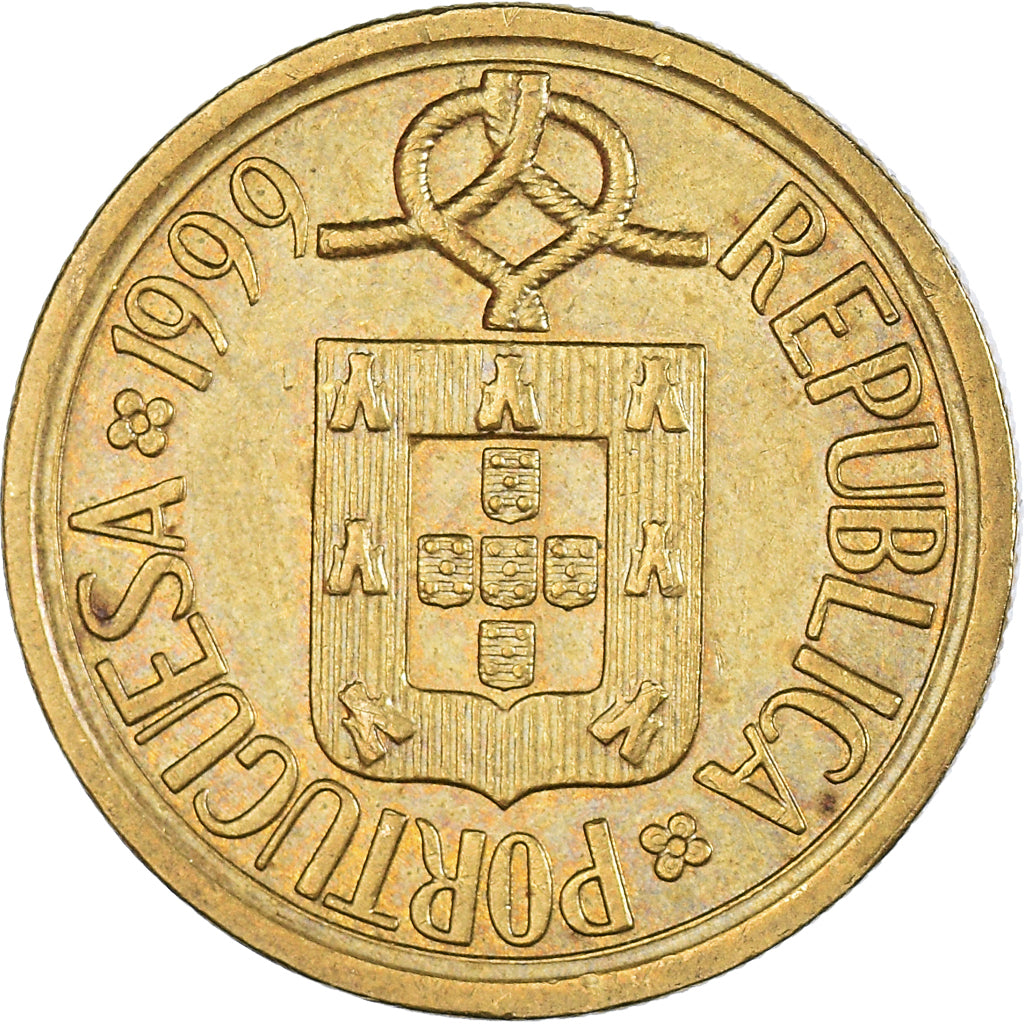 Münze, Portugal, 10 Escudos, 1999