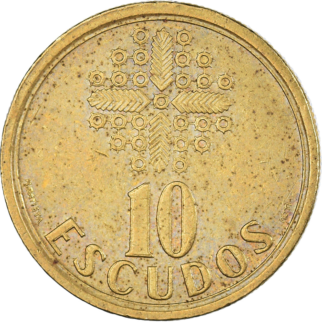 Münze, Portugal, 10 Escudos, 1999