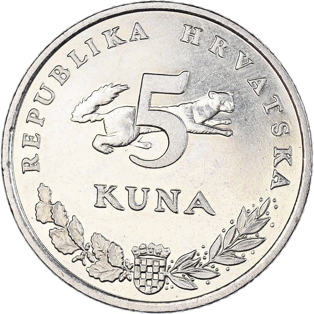 Coin, Croatia, 5 Kuna, 2000
