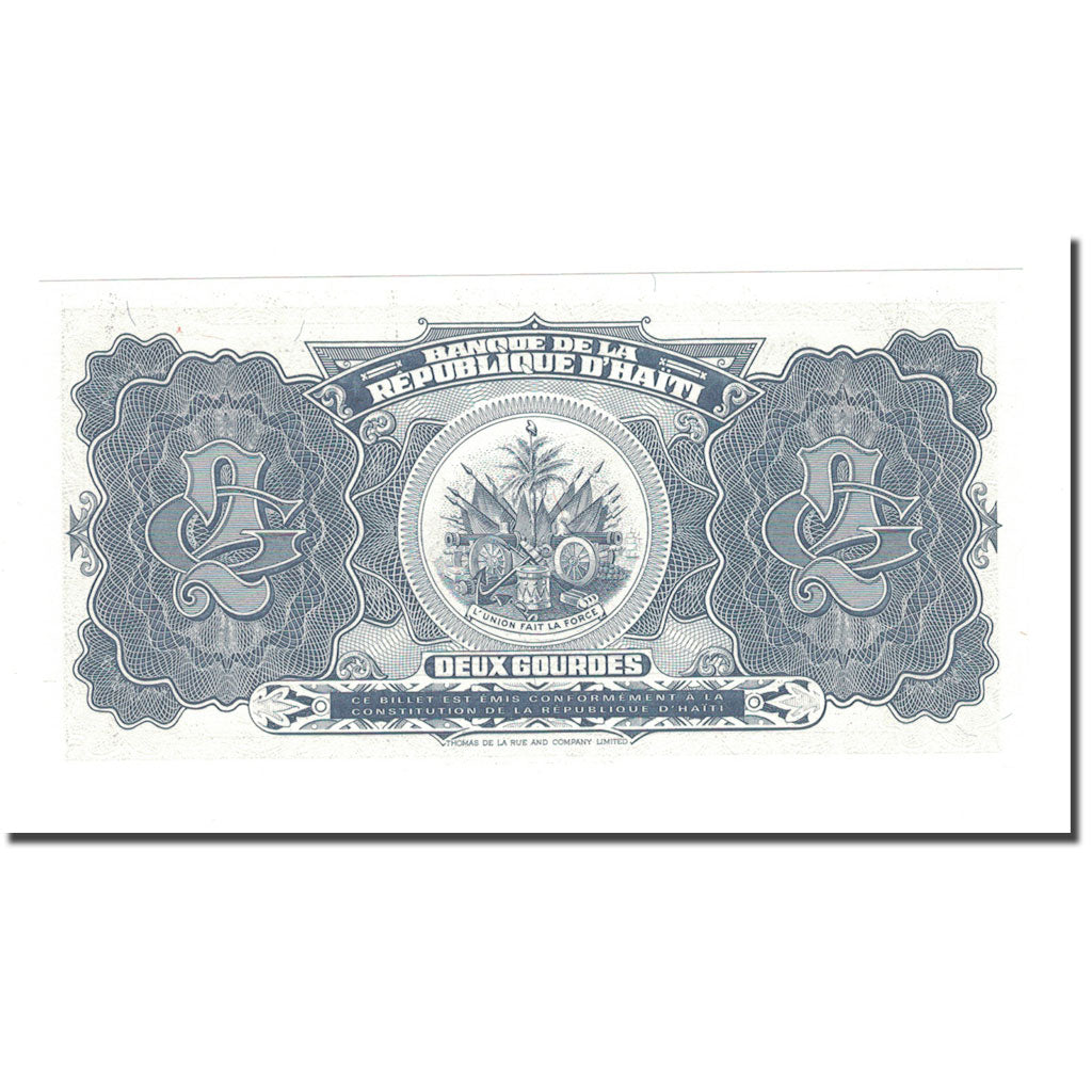 Banknote, Haiti, 2 Gourdes, 1992, KM:260a, UNC(65-70)