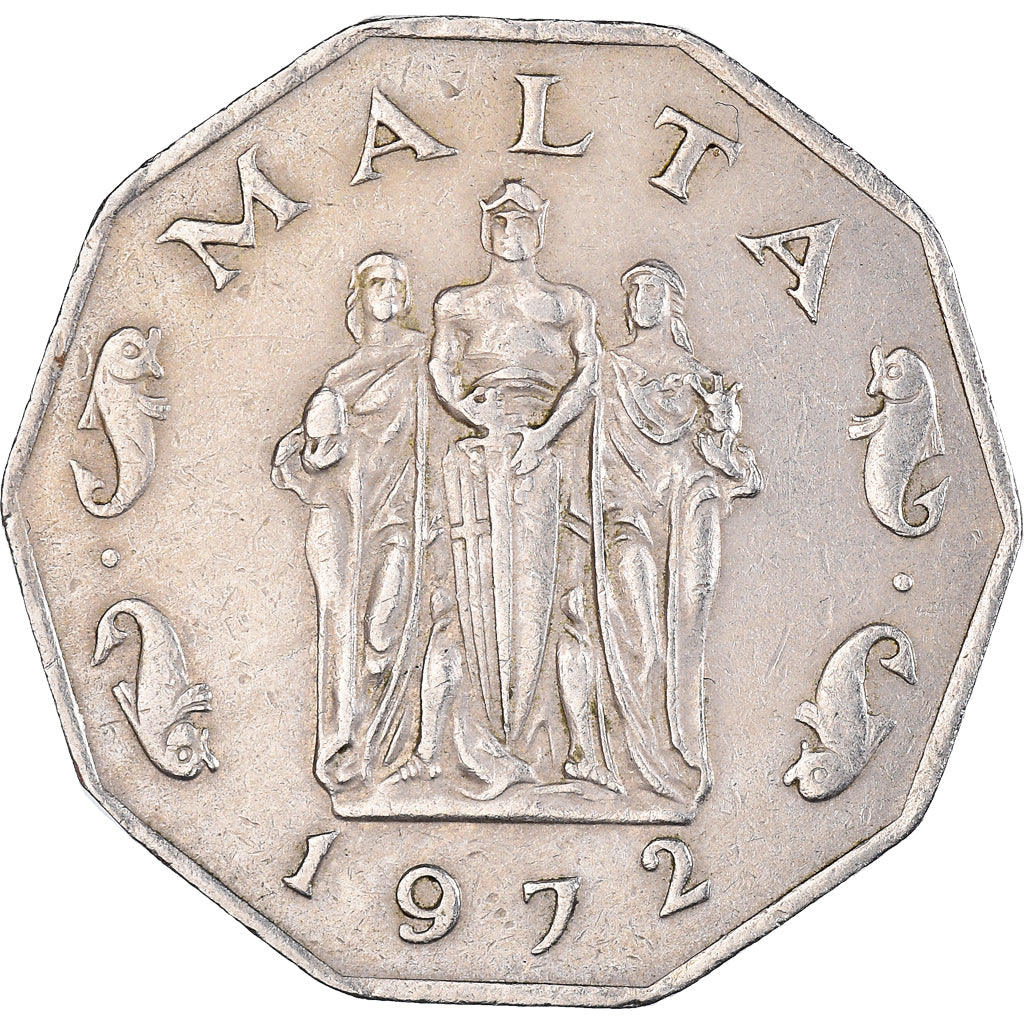 Moeda, Malta, 50 Cents, 1972