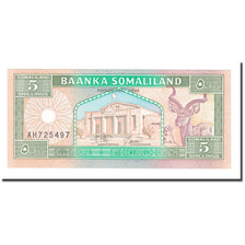 Banknote, Somaliland, 5 Shillings = 5 Shilin, KM:1a, UNC(65-70)