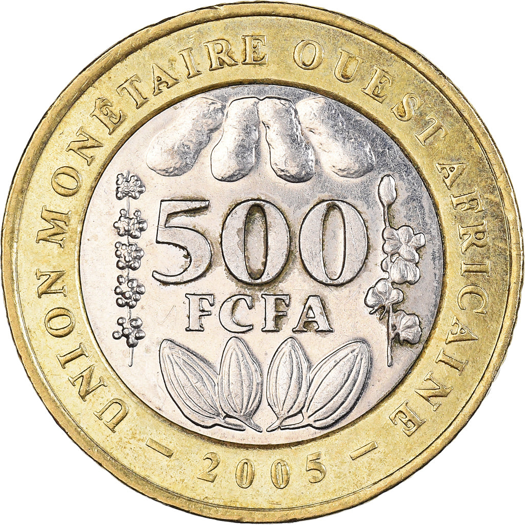 Coin, West African States, 500 Francs, 2005