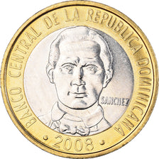 Coin, Dominican Republic, 5 Pesos, 2008