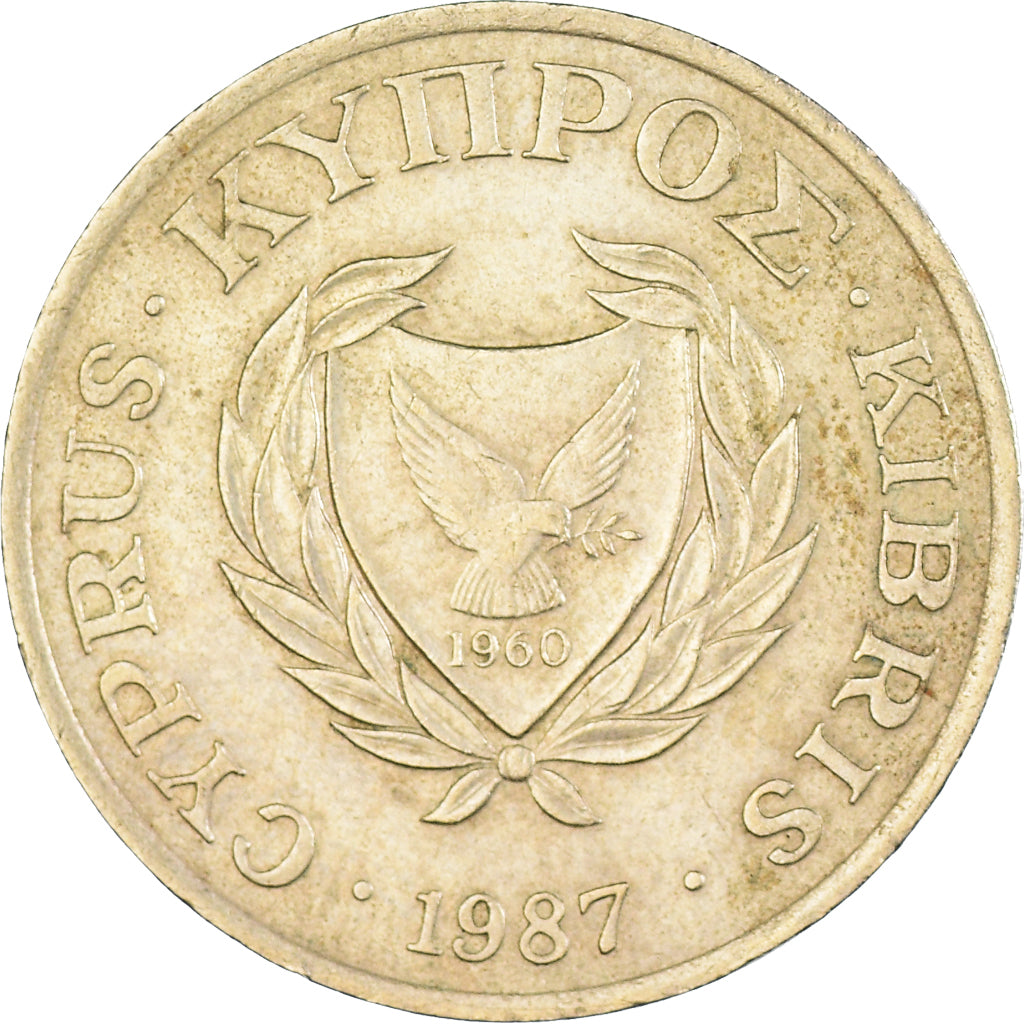 Munten, Cyprus, 5 Cents, 1987
