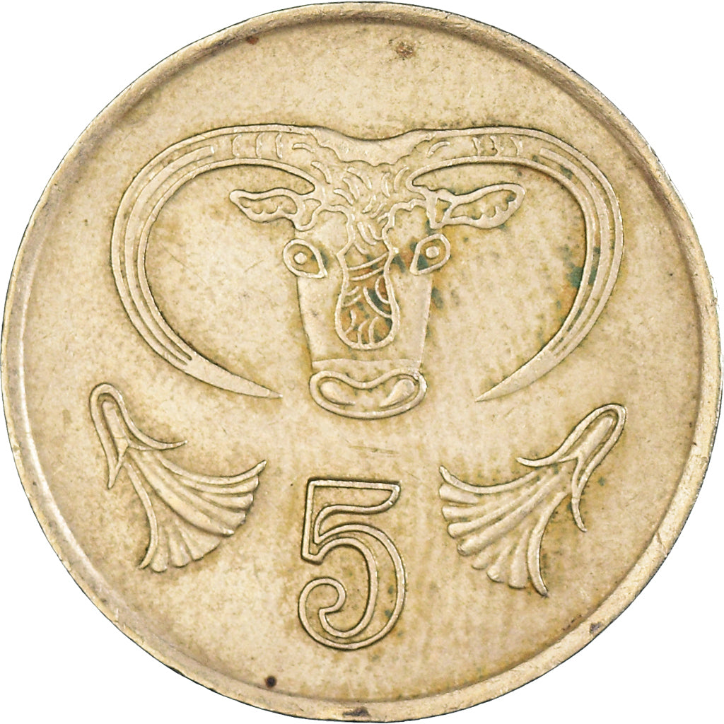Munten, Cyprus, 5 Cents, 1987