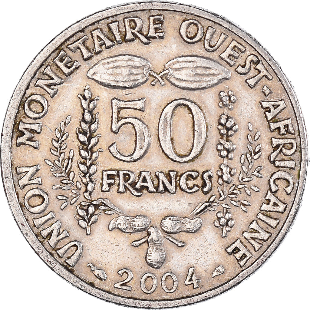 Coin, West African States, 50 Francs, 2004