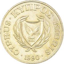 Moneta, Cipro, 20 Cents, 1990