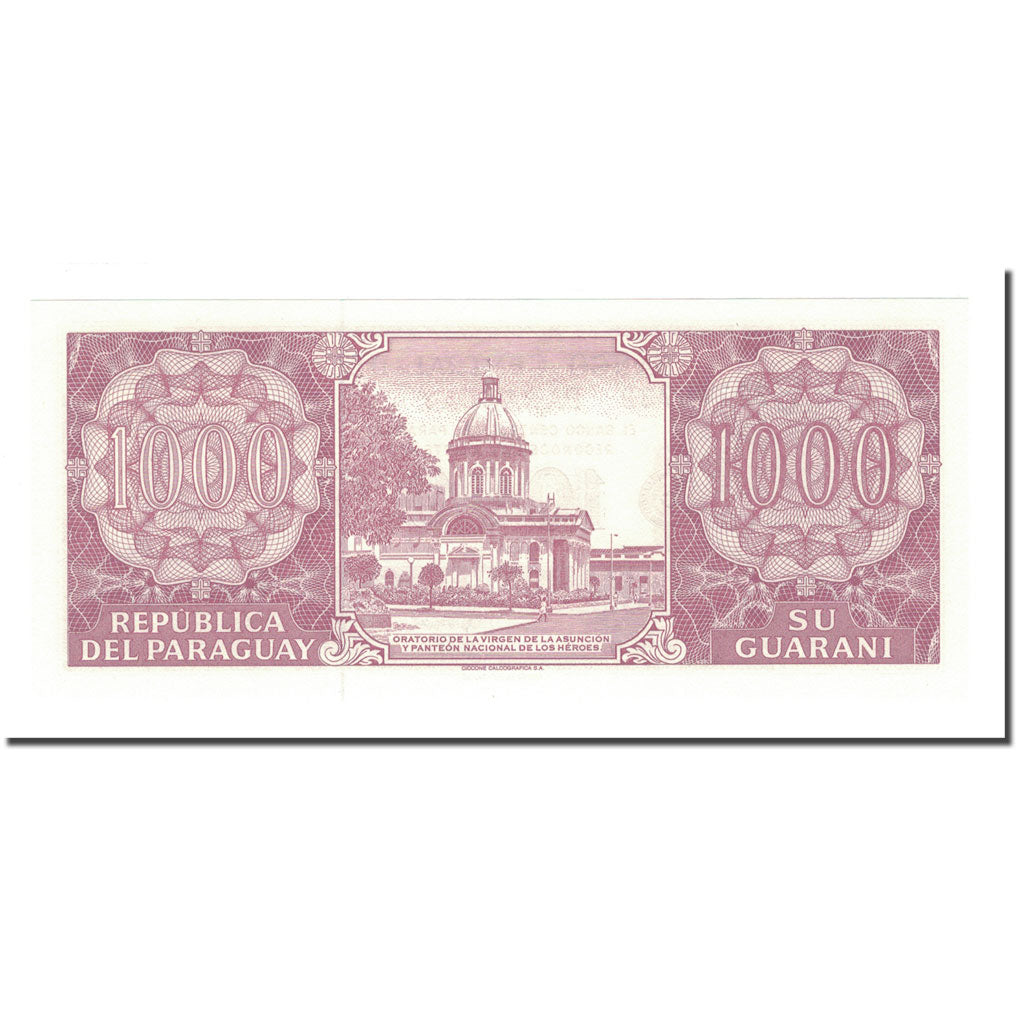 Banknote, Paraguay, 1000 Guaranies, 1998, KM:214a, UNC(65-70)