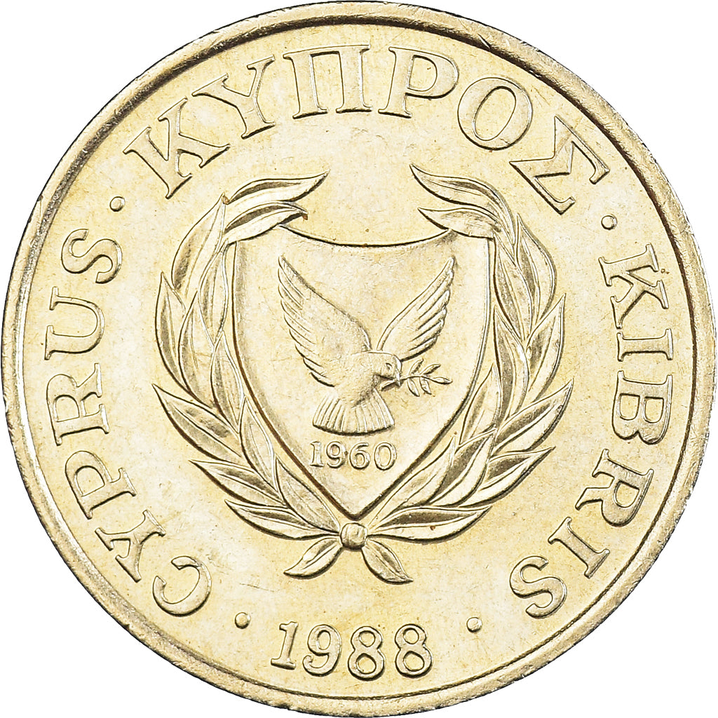 Moneta, Cypr, 5 Cents, 1988