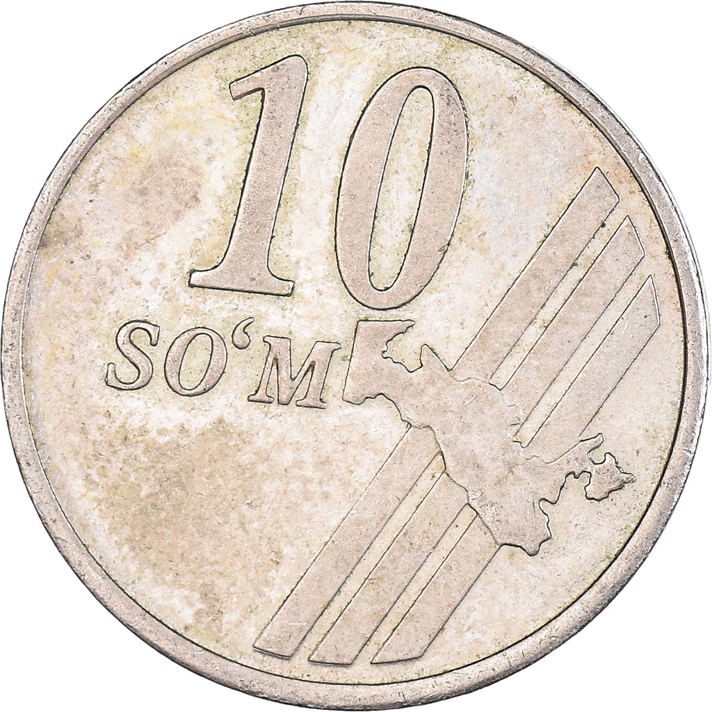 Moneta, Uzbekistan, 10 Som, 2001