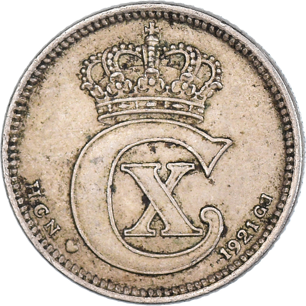 Munten, Denemarken, 10 Öre, 1921